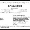 Stoof Erika 1910-1995 Todesanzeige